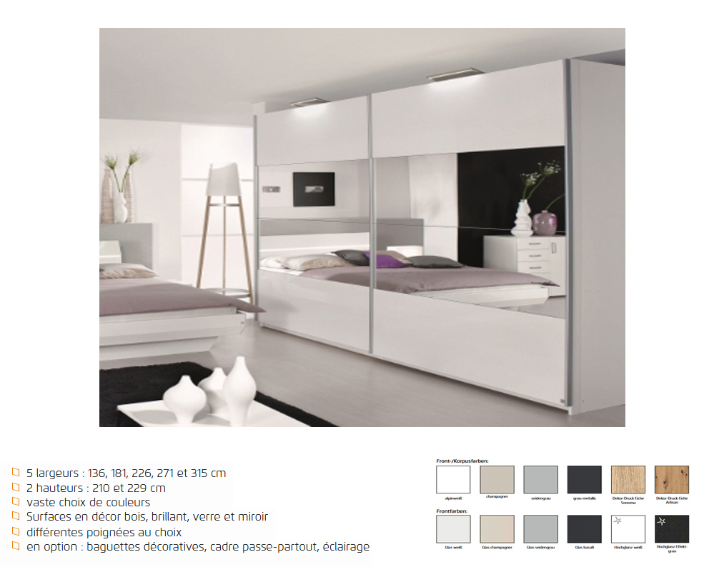 Armoire Quadra 271 cm